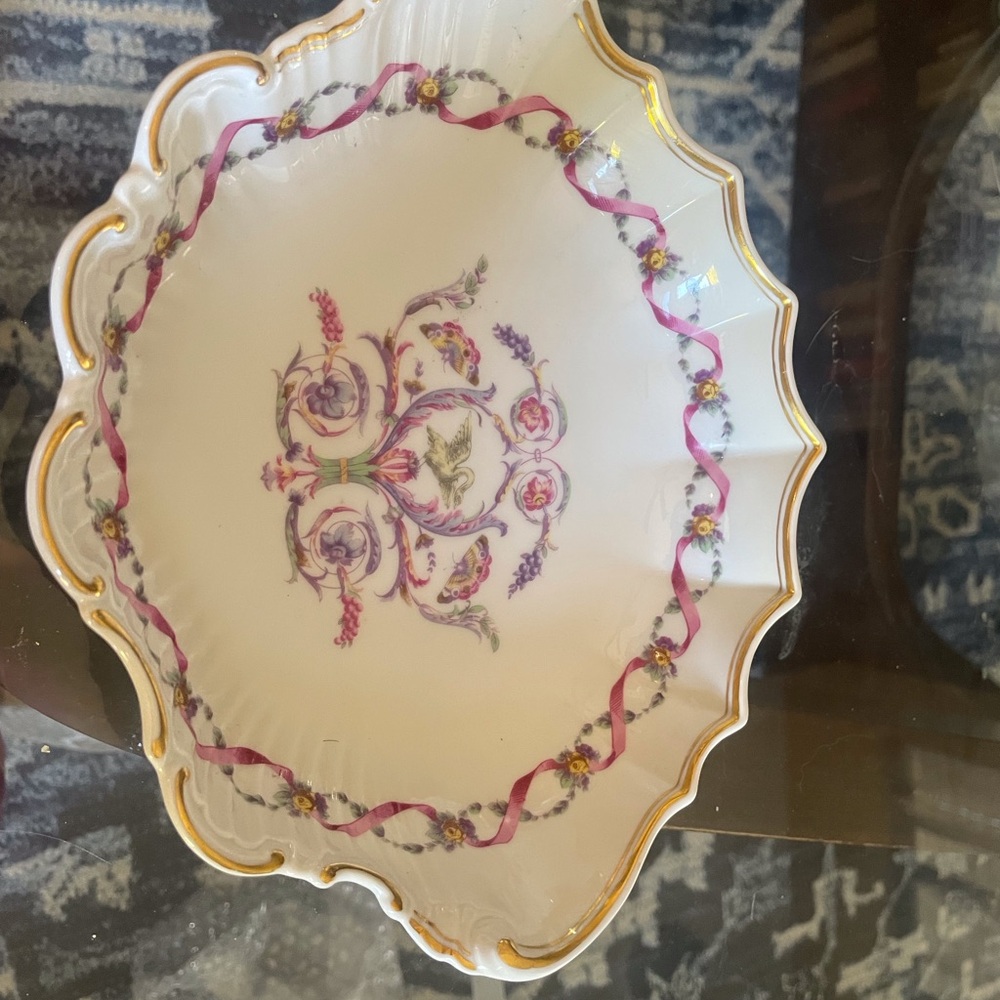 Richard Ginori Vintage Serving Tray in Discontinued Rappalo Pattern